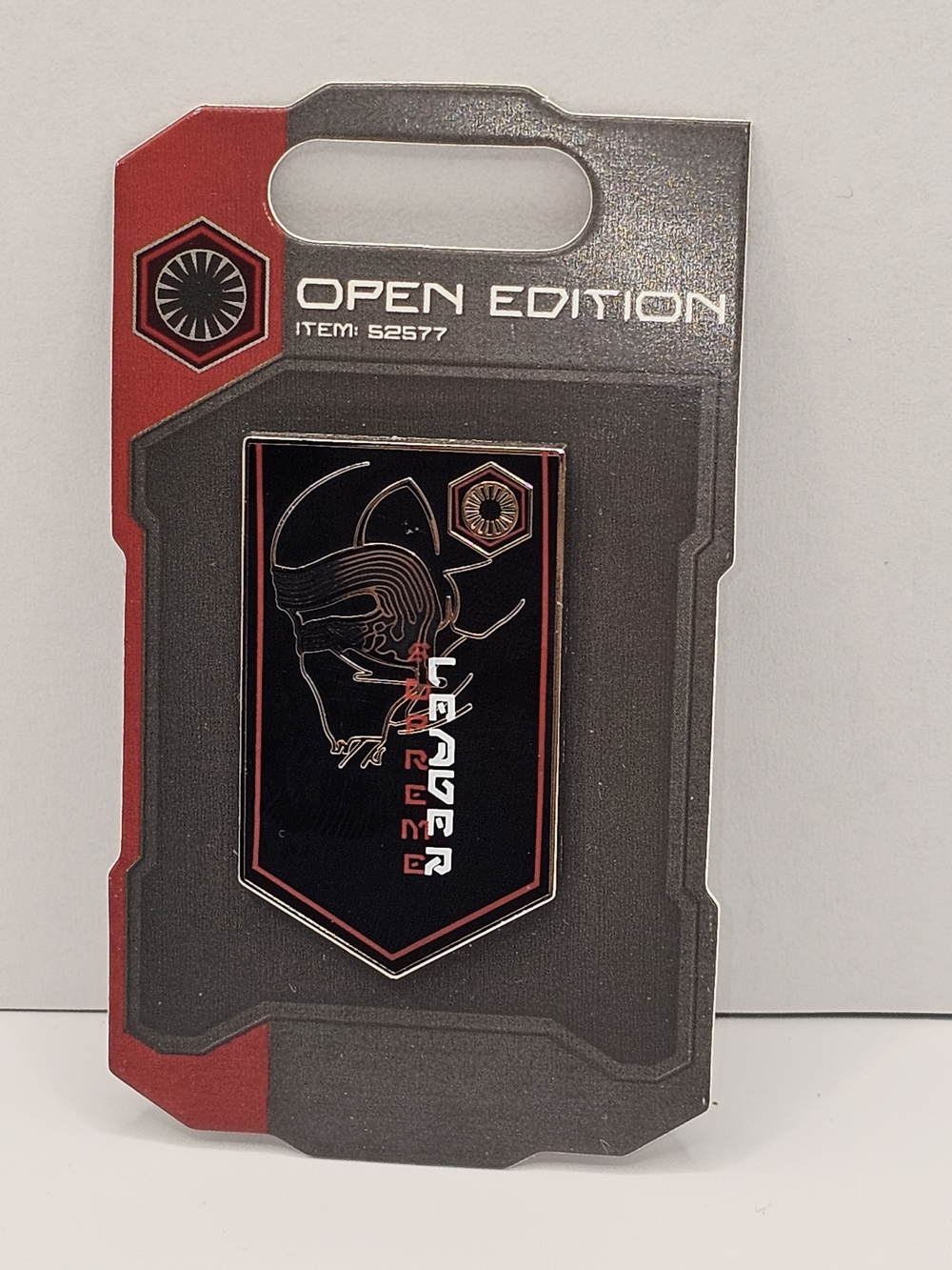 Disney Star Wars Galaxy's Edge Kylo Ren Leader Pin, NEW